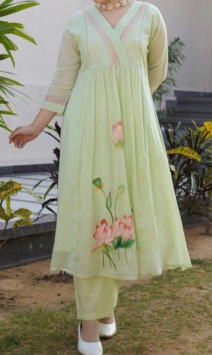 Brush Paint Kurta Set