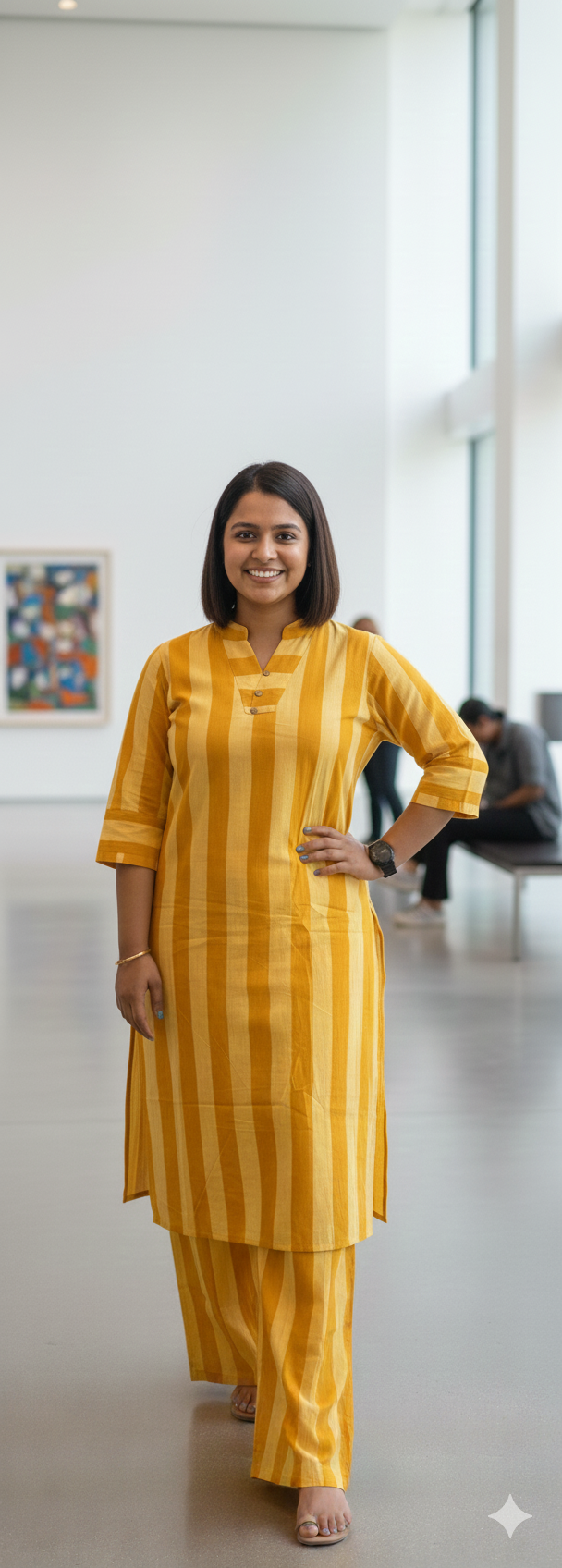 Pure Cotton Striped Co-ord Set