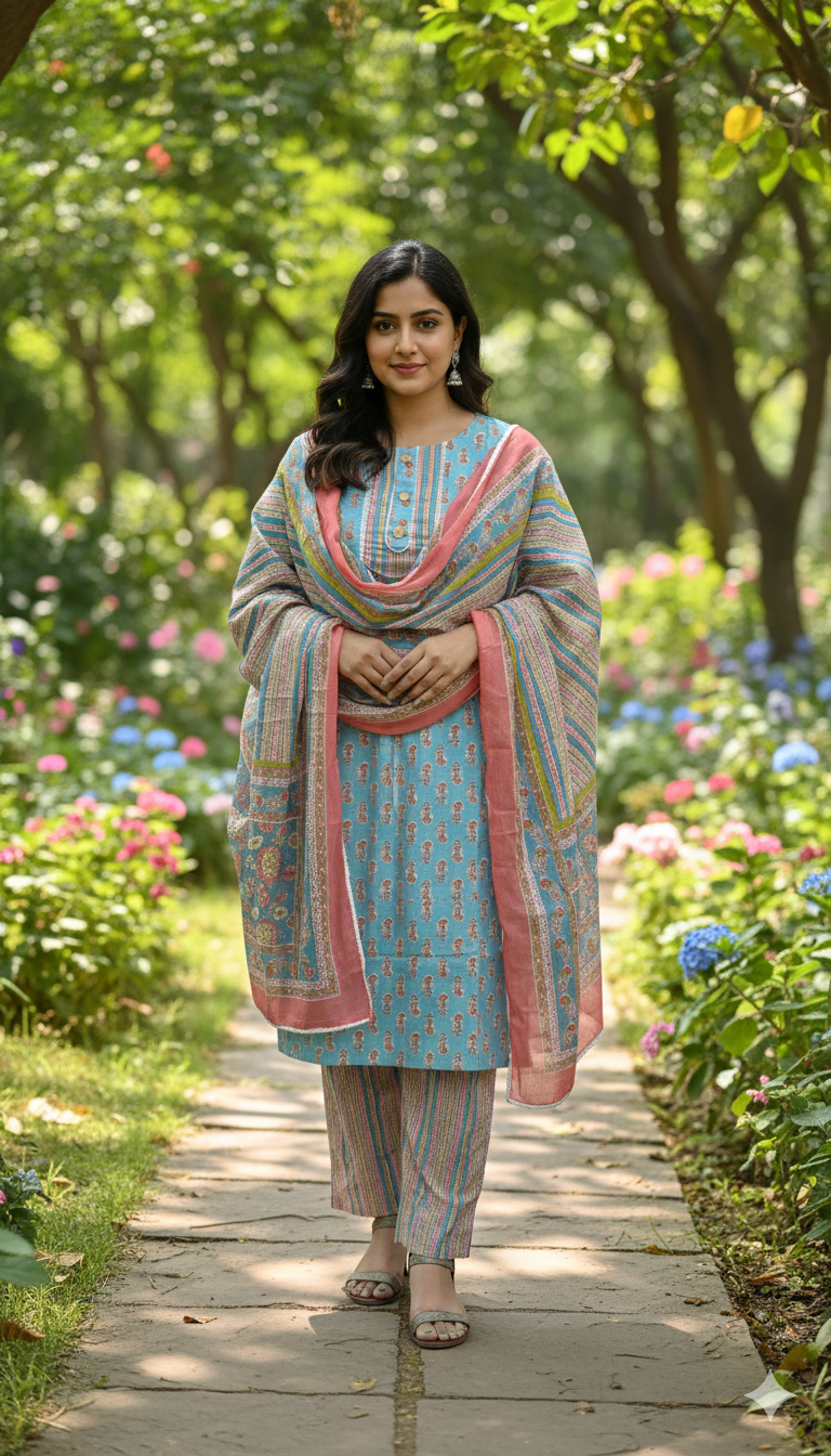 Pure Cotton Suit set