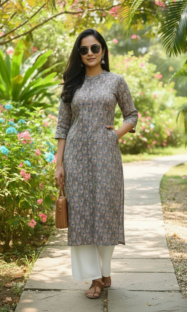 Pure Cotton Printed Kurta