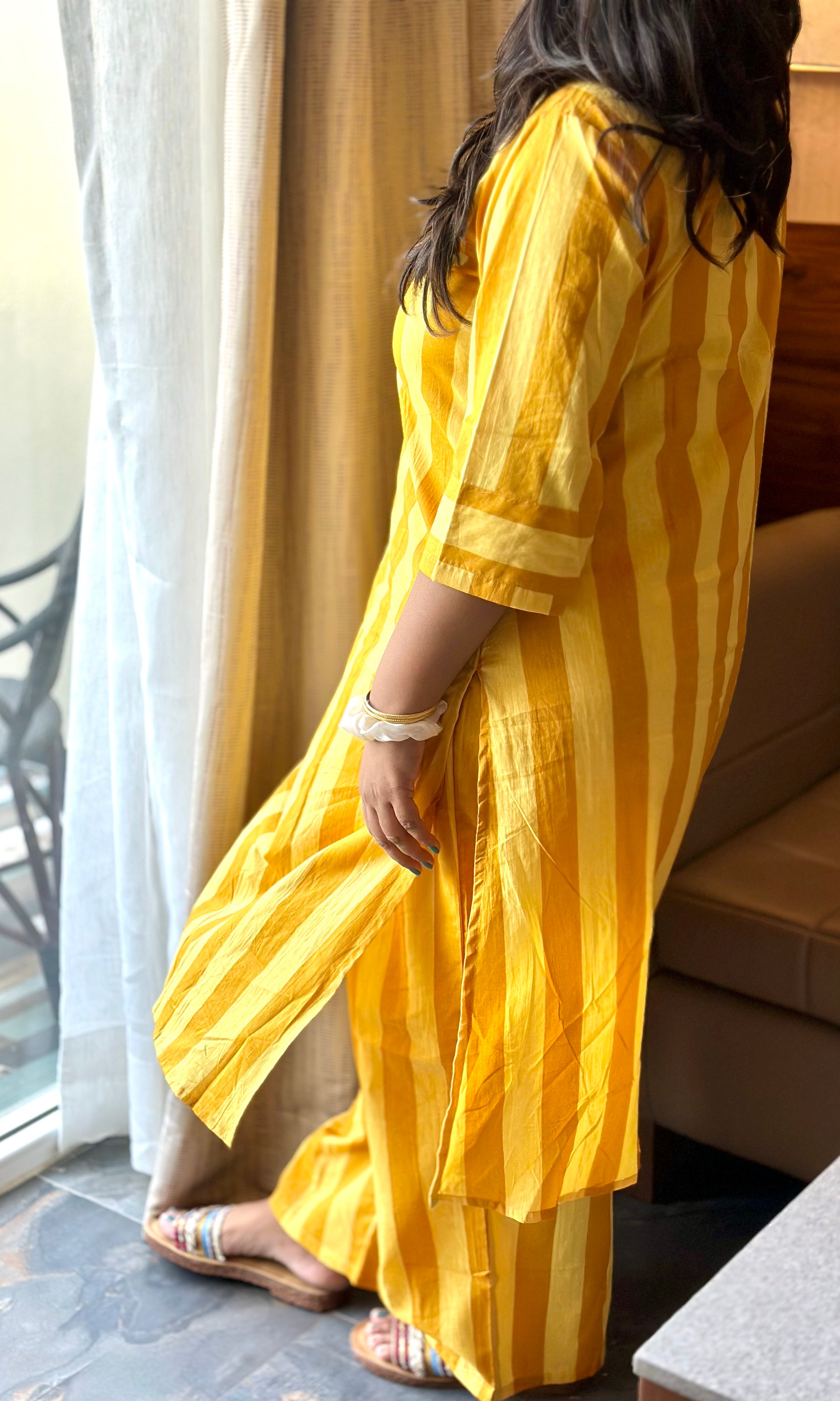 Pure Cotton Striped Co-ord Set