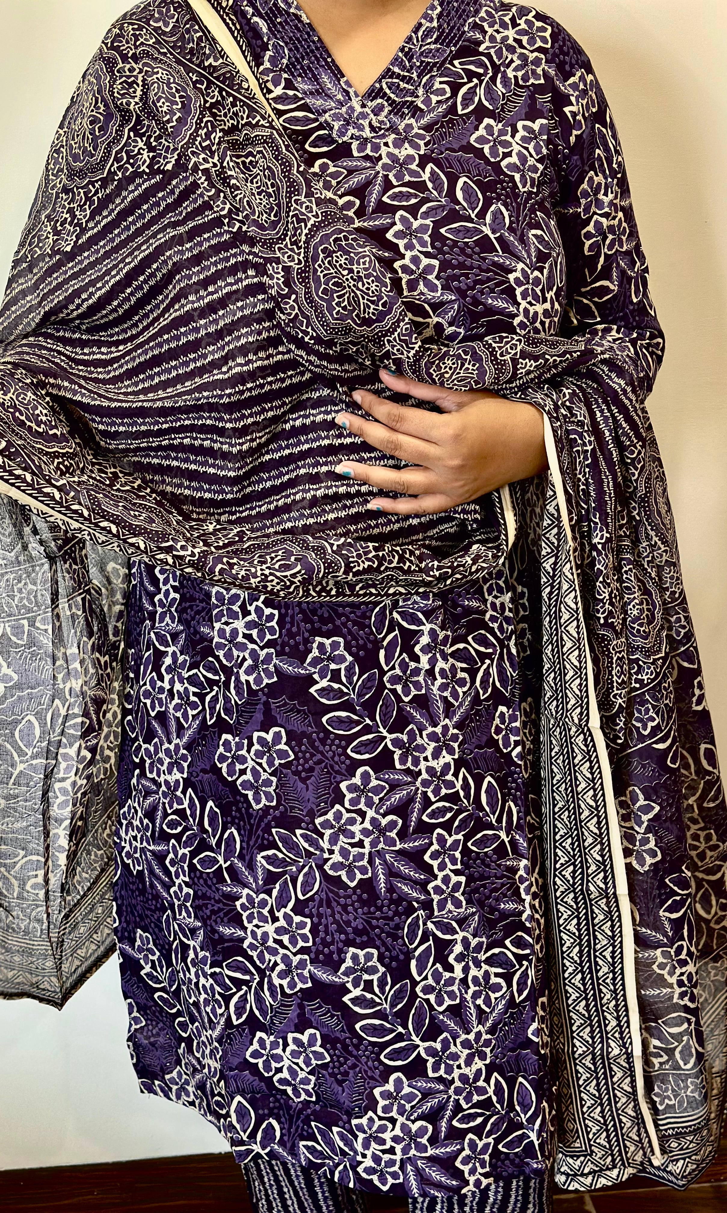 Purple Kurta Set