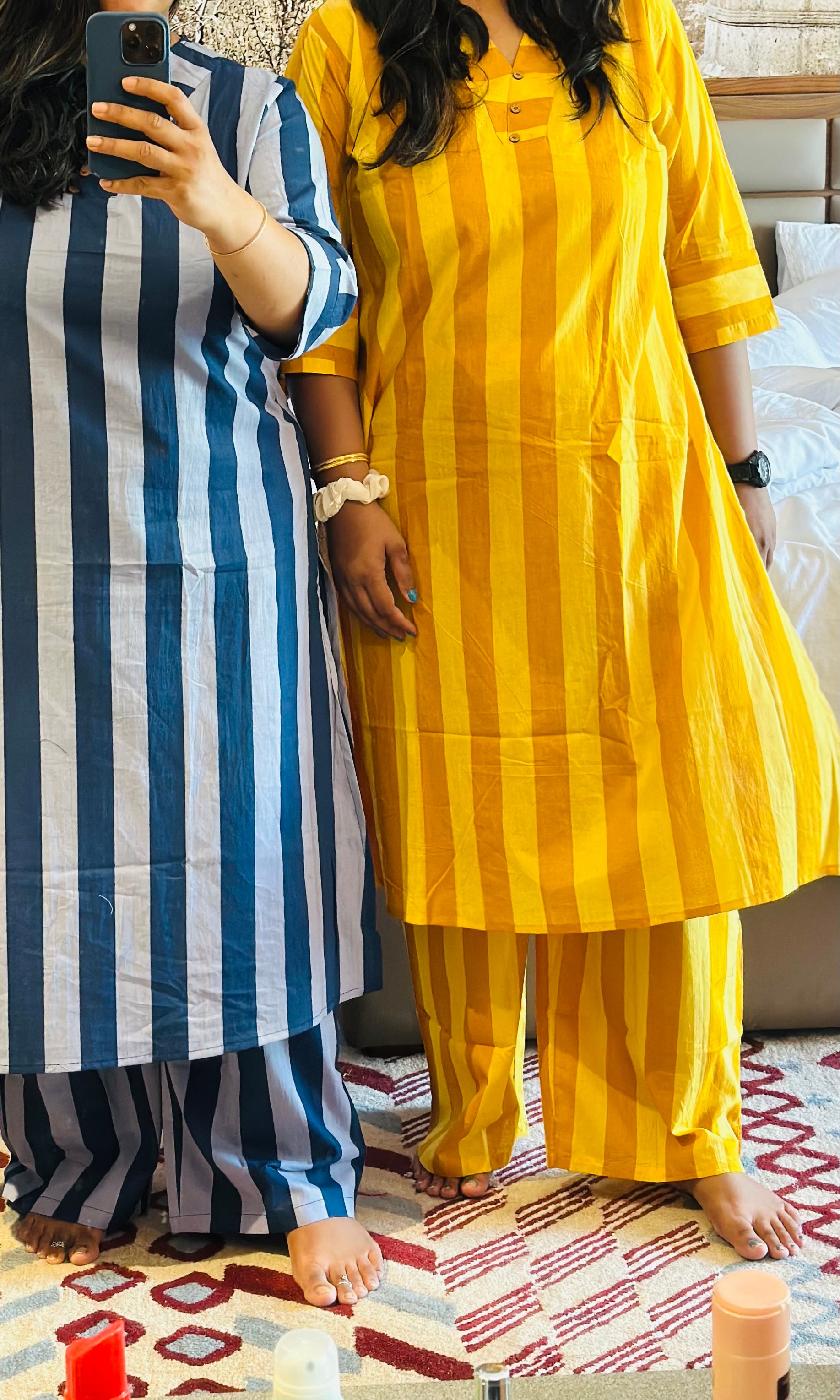 Pure Cotton Striped Co-ord Set