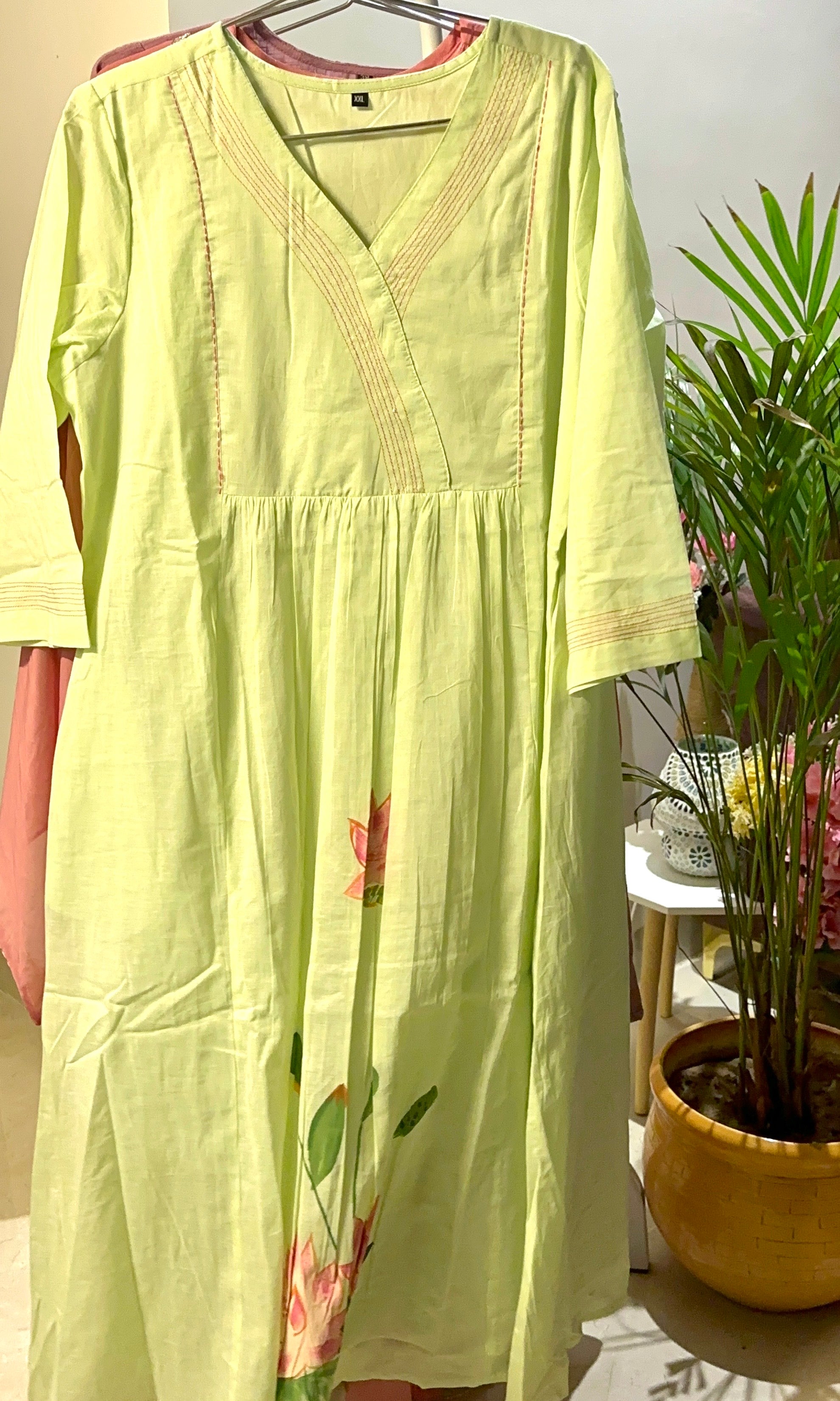 Brush Paint Kurta Set