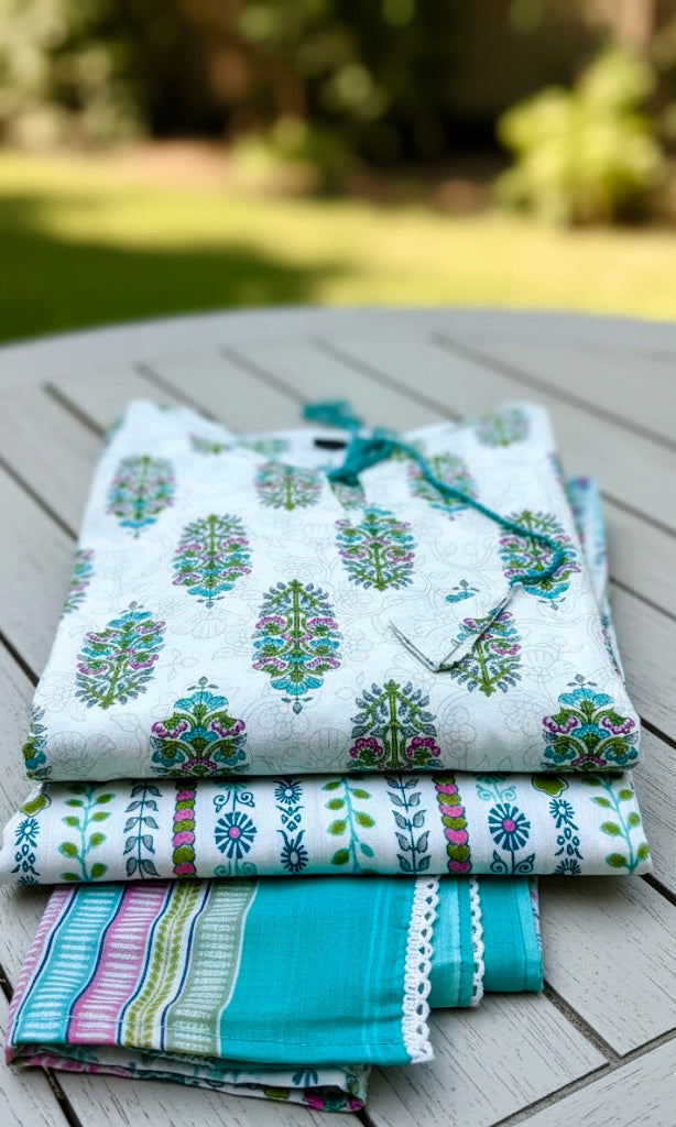 Block Printed Suit Set