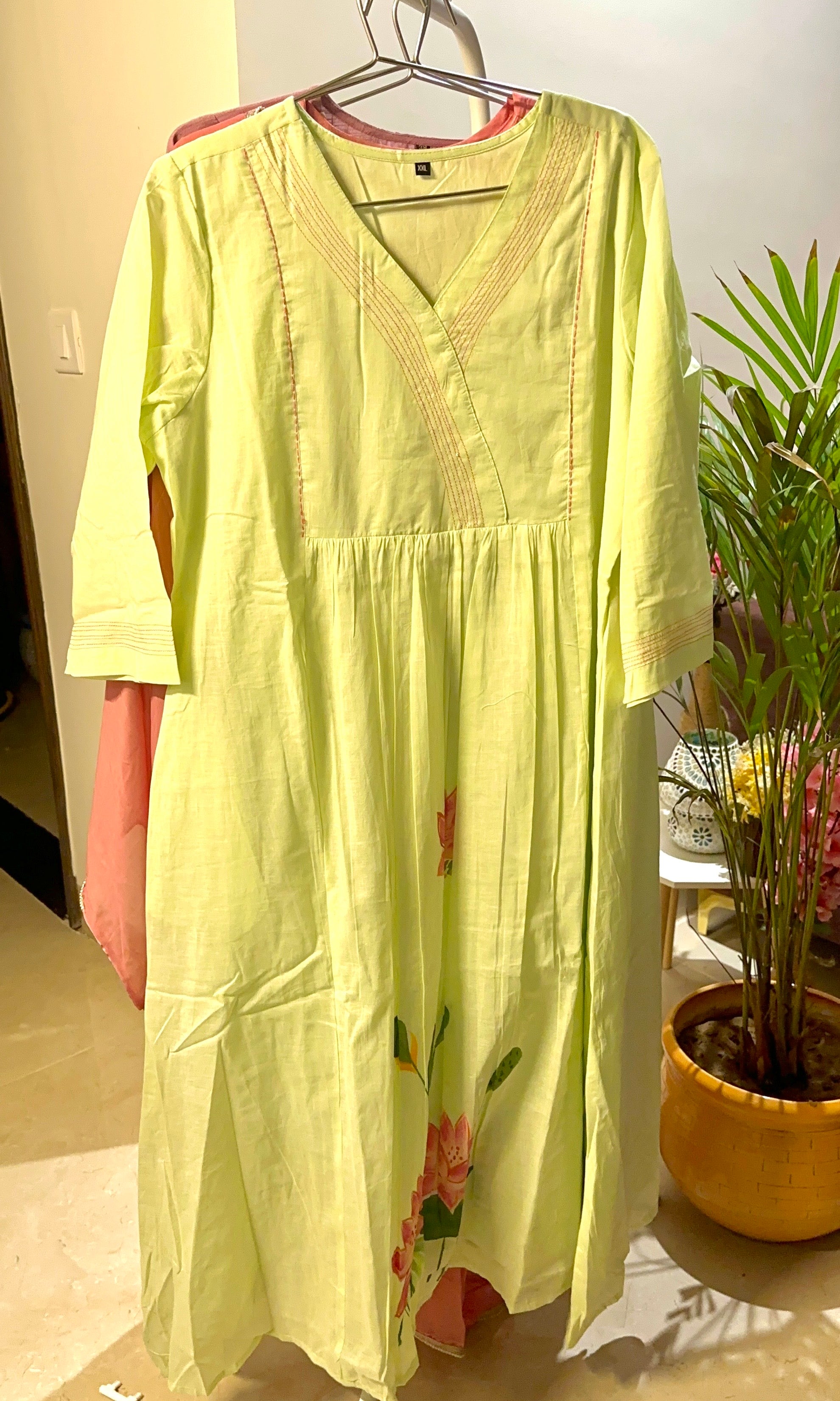 Brush Paint Kurta Set