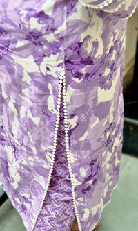 Lavender Jaipur Cotton Kurta Set with Printed Dupatta