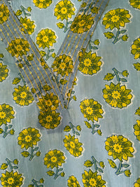 Sky blue V neck Pure cotton Kurta